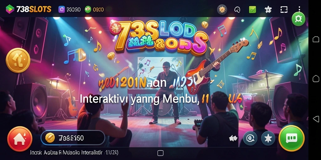 Gameplay menarik 738SLOTS dengan musik interaktif dan menantang.