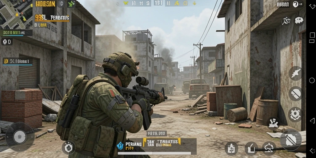 Gameplay seru 99SL dengan aksi tembak-menembak yang intens.